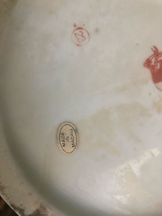 Pote e Saleiro Chineses Folha de Tabaco