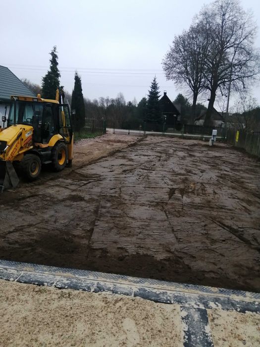 Usługi koparko-ładowarka rozbiórki  wyburzenia Młot wyburzeniowy walec