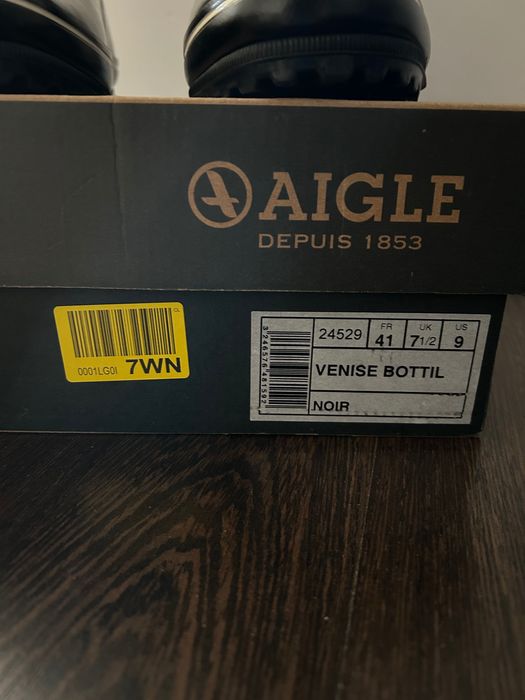 Agile VENISE BOTTILLON - Kalosze damskie - Noir czarne damskie 41