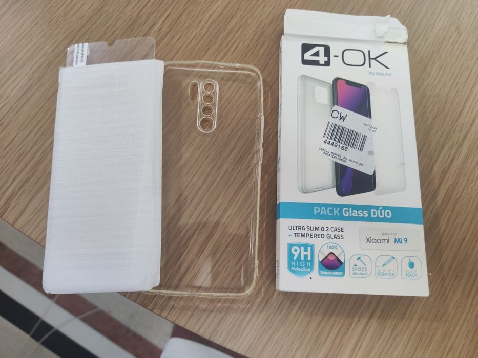 Capa + película novos para Xiaomi mi9