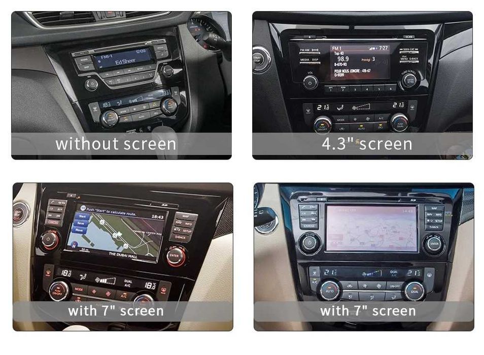 Nissan X-Trail/Qashqai Nawigacja Android11 Carplay/AndroidAuto 4G Qled