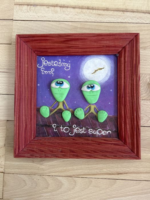 Obrazek smieszny dekoracyjny jestesmy inni i to jest super