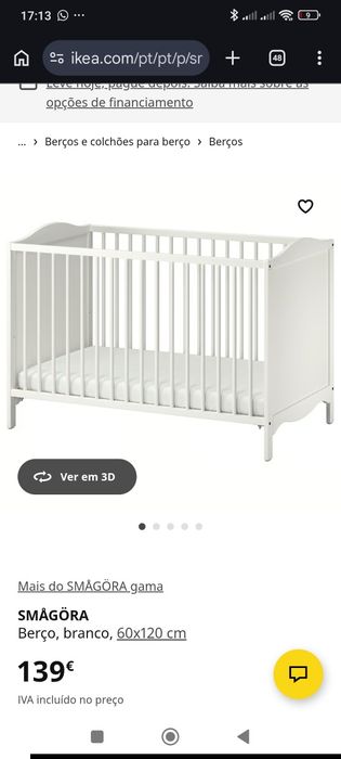 Berço Branco Ikea