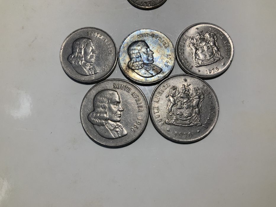 Lote de 18 Moedas antigas Africa do Sul / South Africa / Suid Afrika