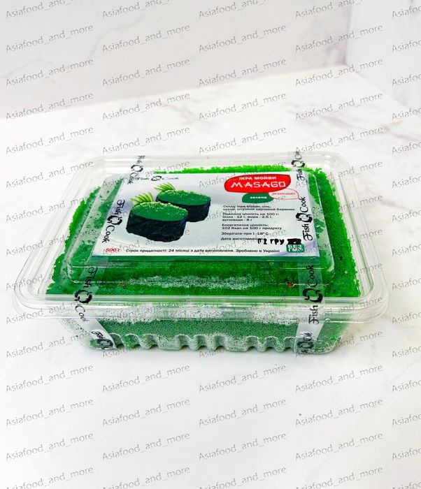 Ікра мойви Масаго зелена натуральна 0,5 Кг