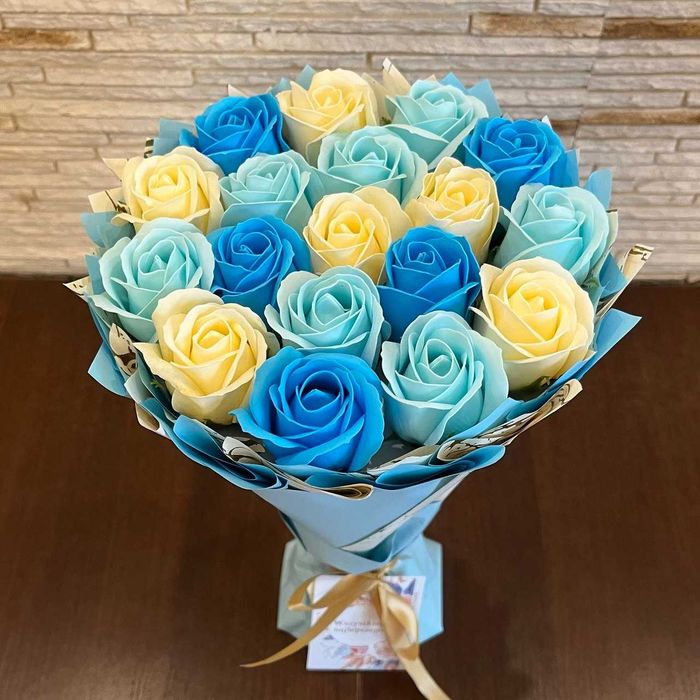 Bukiet mydlany, mydlane roze, kwiaty mydlane, roza mydlana
