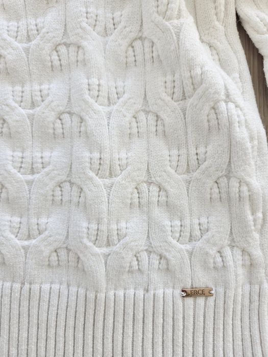 Camisola branca entrançada Ferrache S