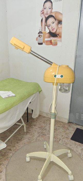 Varios aparelhos de estética. Por fim de atividade.