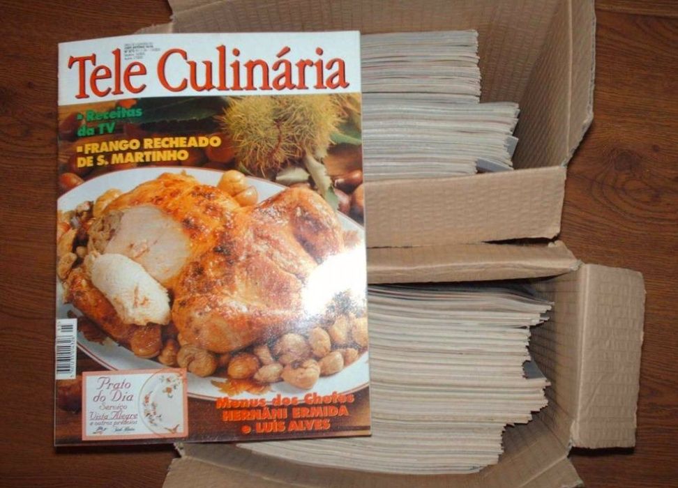 Teleculinária e doçaria e outras revistas/coleções de culinária