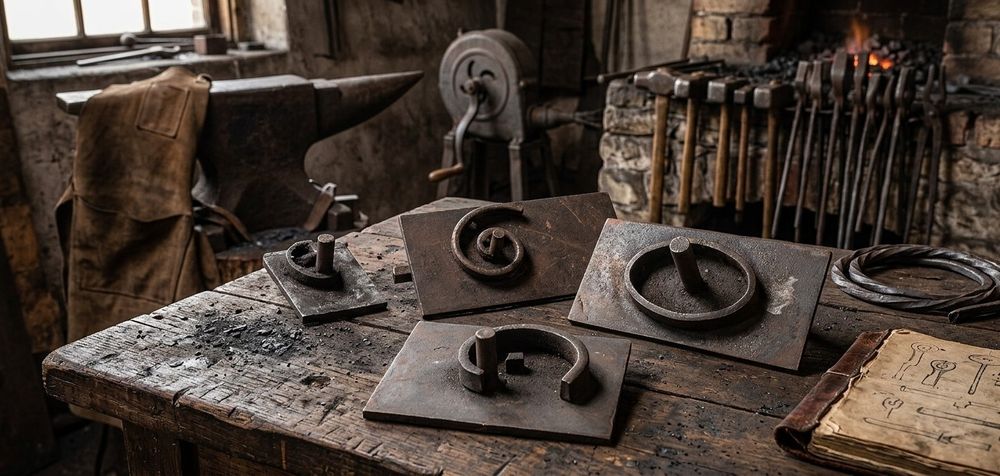Lote de Gabaritos / Moldes para Serralharia Artística (Volutas e Caracóis)