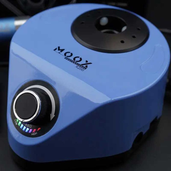 Фрезер для манікюру і педикюру MOOX X200 50 000 об / хв, 70W, Sky Blue