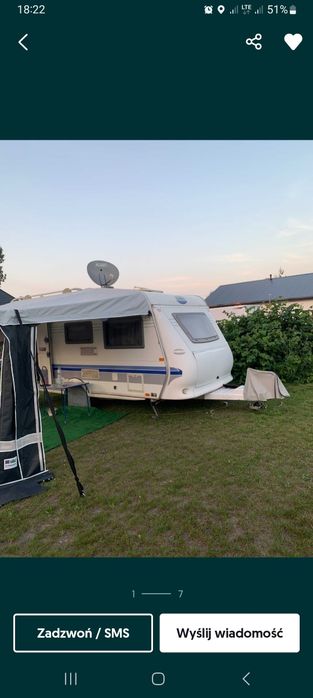 Hobby 440 z 2004r,przedsionek,klima,antena +auto