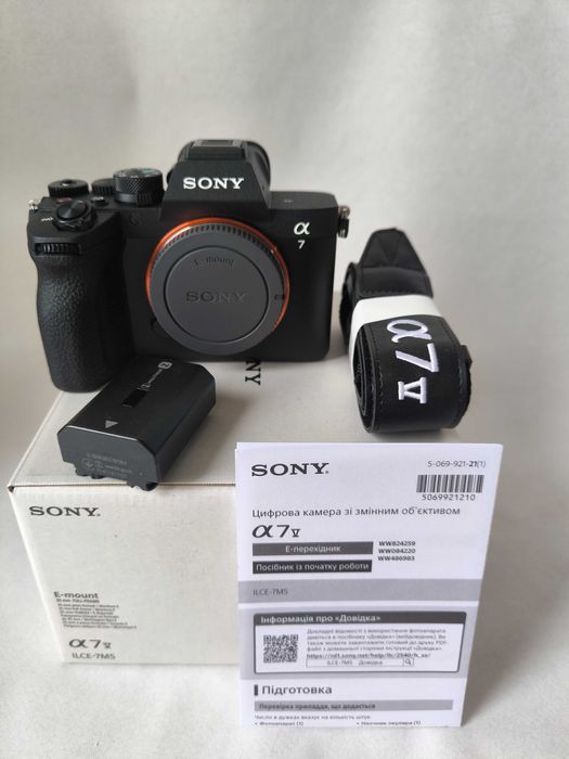 Sony Alpha A7 V Body (ILCE7M5B) Нова. Гарантія! Повнокадрова Фотокамера Соні А7V А7 5 Марк 5 А7М5 Камера для Фото та Відео 4K/8K. Наявность. Самовивіз