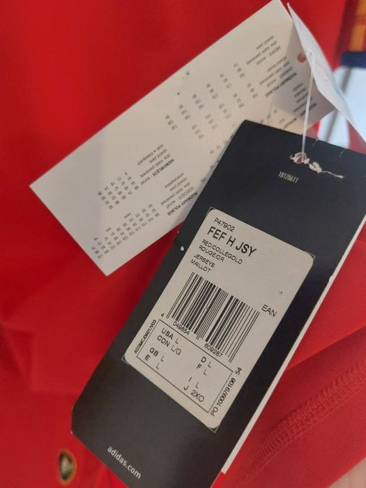 Camisola oficial Adidas Espanha 2010 Vintage Y2K