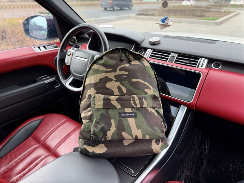 Рюкзак BALENCIAGA камуфляжный хаки мужской портфель ранец