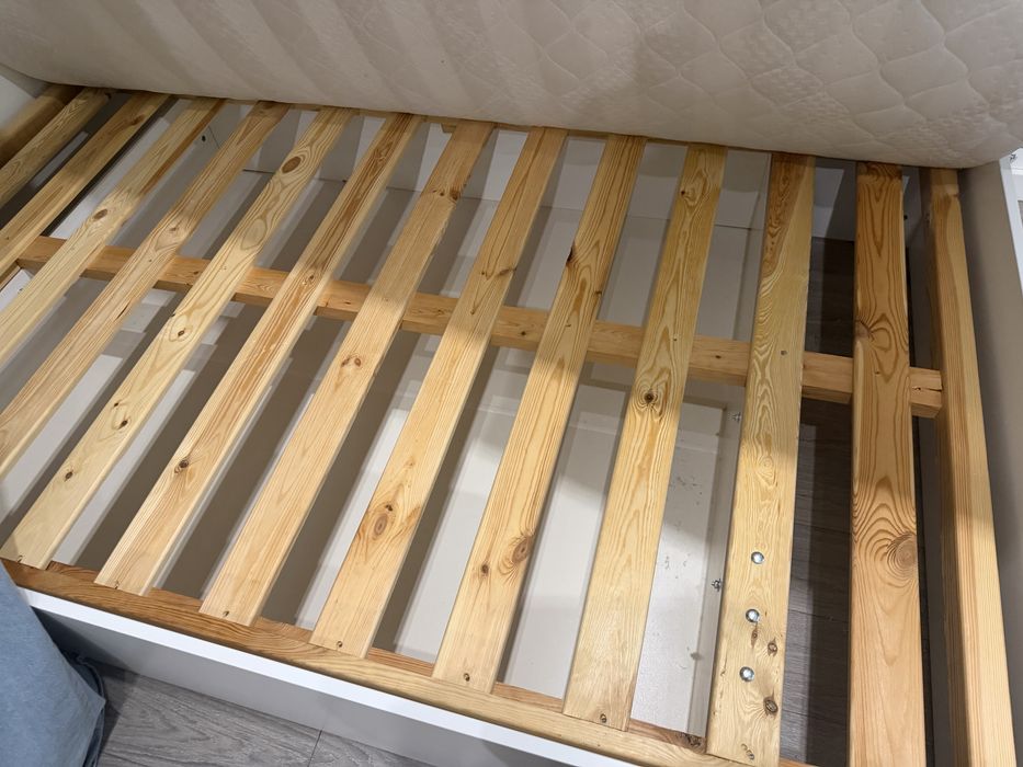 Łóżko 120 cm białe