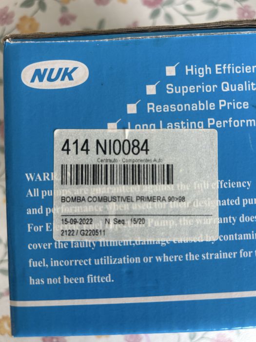 Bomba de combustível Nissan Sunny