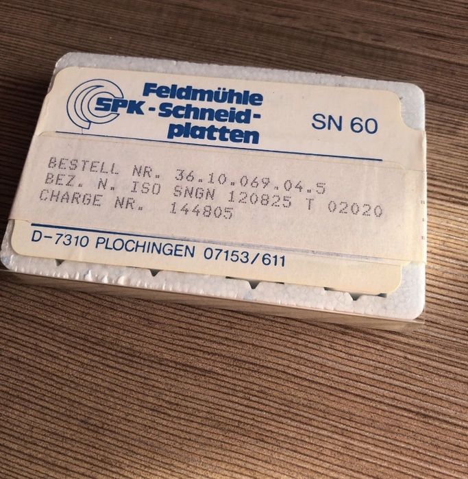 Płytki skrawające Feldmuhle SPK SN 60