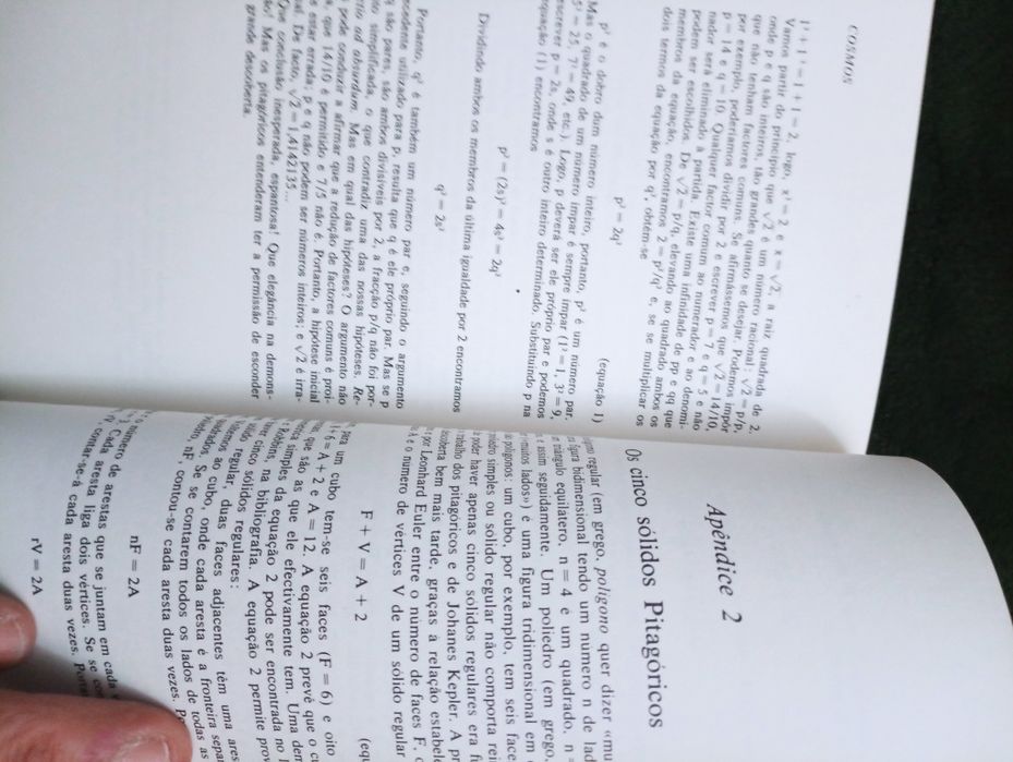 Cosmos -  Carl Sagan  - Editora Gradiva - 1984  - Como novo!!