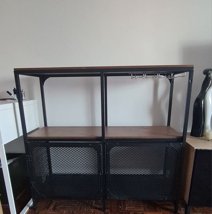 Espelho/mesa de sala 4 cadeiras/móvel de arrumacao