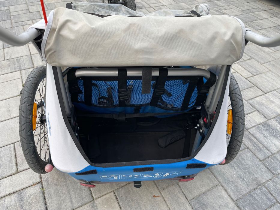 Przyczepka rowerowa XLC DUO 3w1 stan BDB