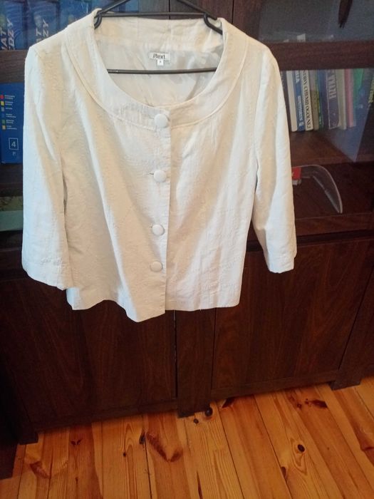 kremowy zakiet letni