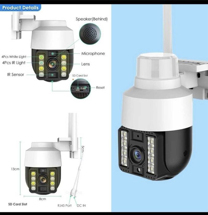 Wi-Fi камера видеонаблюдения. 8Мп. 3840*2160р.