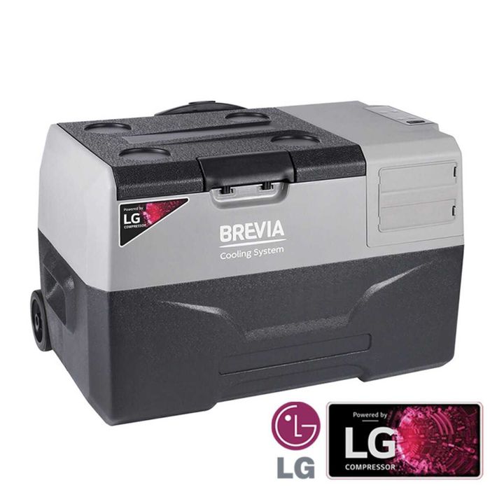 Холодильник автомобільний Brevia 30л (Компресор LG) 22715 (Безкоштовна доставка)