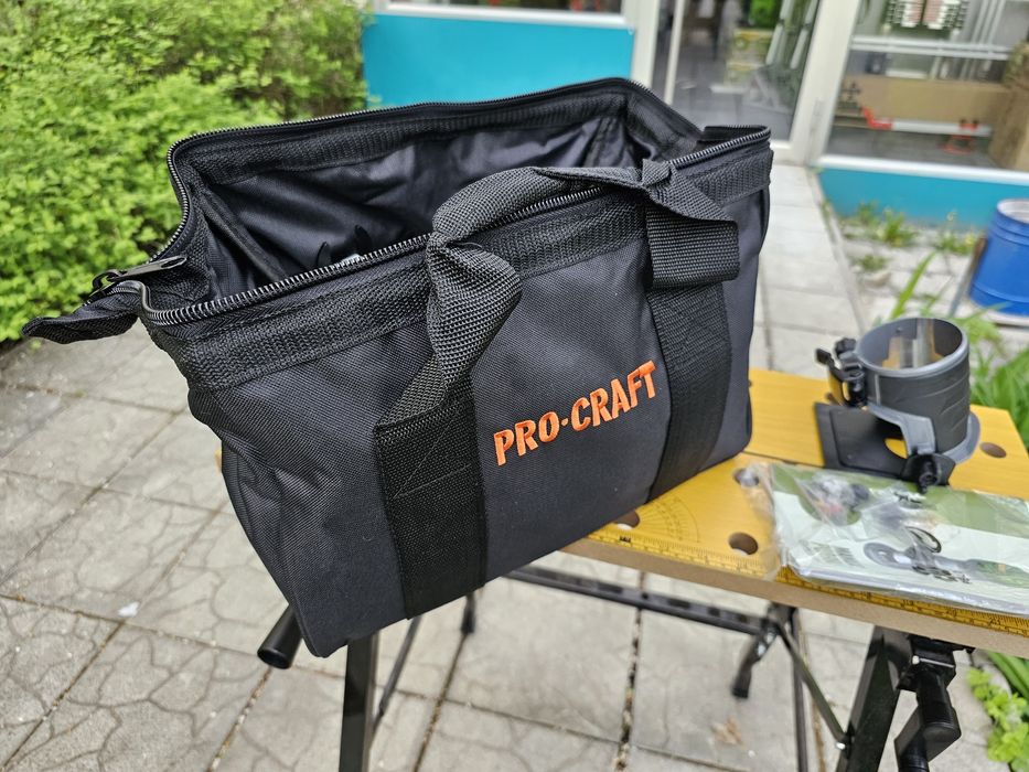 Кромочный Фрезер ProCraft +3 Базы +Сумка 6,8, Цанги Регулировка об.