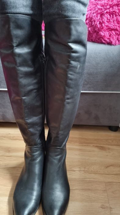 Prima moda kozaki r.39 skórzane czarne