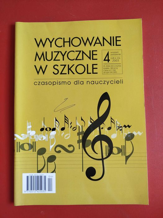 Wychowanie muzyczne w Szkole nr 4/2003, wrzesień-październik 2003