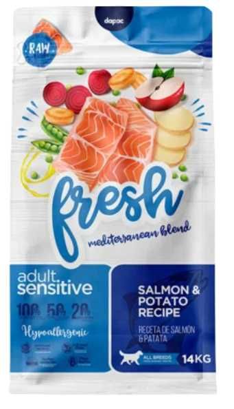 Ração para cão FRESH ADULT SENSITIVE- NUTRIÇÃO SUAVE, RESULTADOS VISÍVEIS (+OFERTA especial)