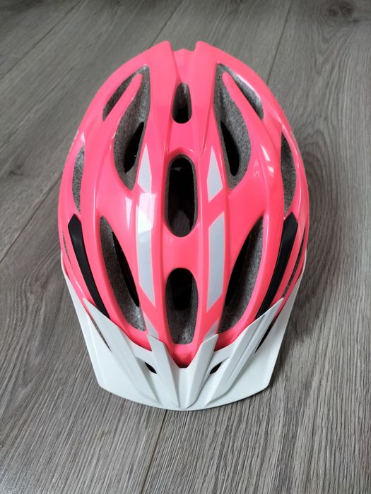 Kask rowerowy dzieciecy, neonowy róż, 48-55 cm, Bontrager