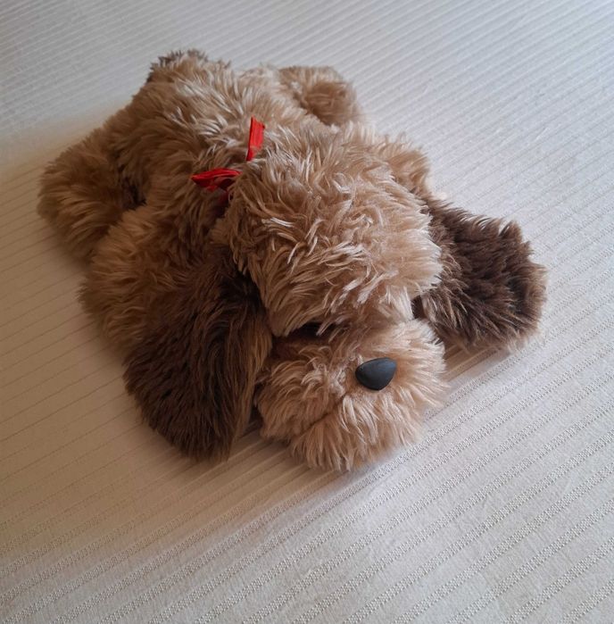 Peluche Cão - Bege e Castanho