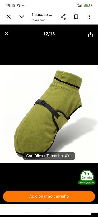 Capa inverno para cão grande