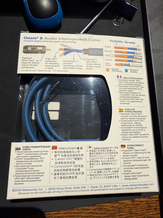 WireWorld Oasis 8 1m RCA