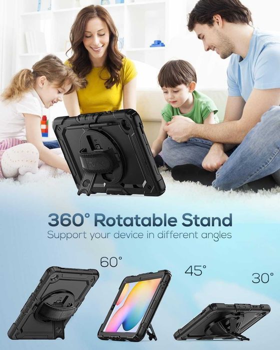 SEYMAC etui pancerne 360 Samsung Galaxy S6 Lite 10,4" obrotowe stojak