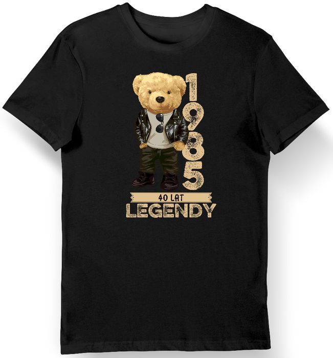 Koszulka na 40 urodziny 40 lat legendy 1985 czarna S