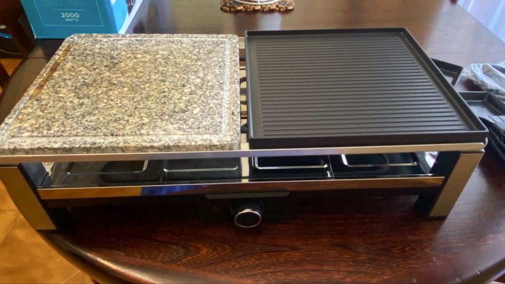 Raclette 8 pessoas Qilive 2000 watts Multifunções