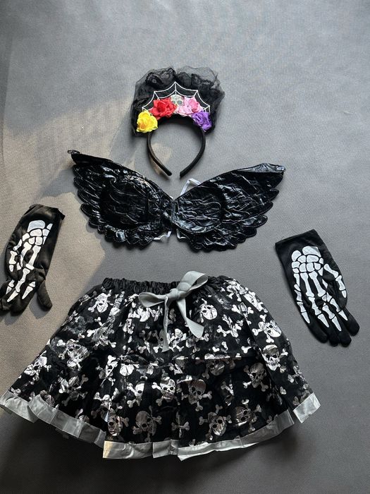 Stroj Cosplay Halloween przebranie COCO skrzydla spodniczka