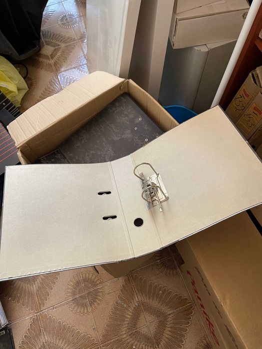 Capas de arquivo com argolas