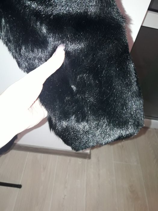 Шуба - халат с тосканы с песцовым капюшоном. 46-48р.