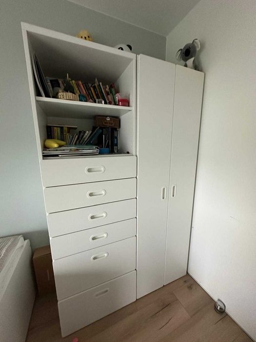 łóżko i szafa ikea stan bdb