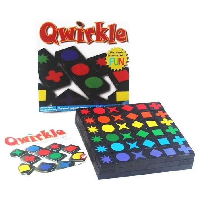 Настільна логічна гра Qwirkle (Кверкл) гра для веселої компанії