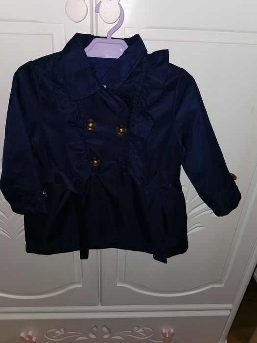 Płaszczyk granatowy nowy bez metki rozmiar 86