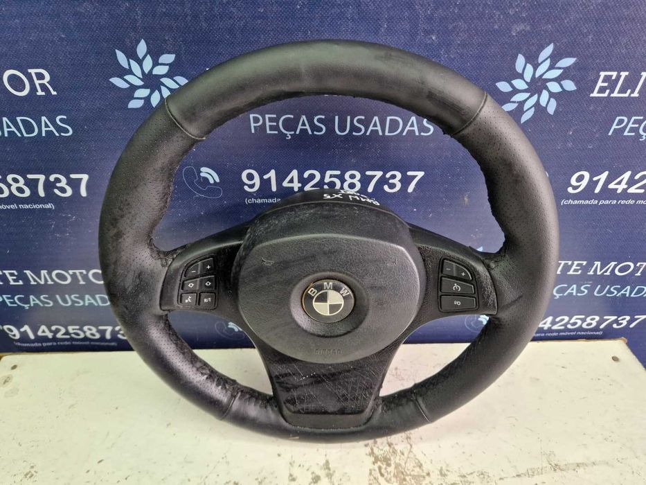 Volante usado pele com airbag BMW X5 E53 LCI