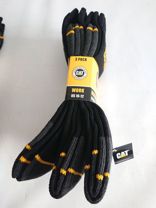 Skarpety CAT Caterpillar wysokie Grube Ciepłe MOCNE 3 PAK roz. 43-46