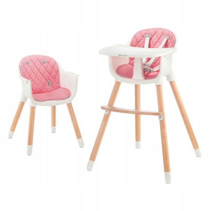 KINDERKRAFT Krzesełko do karmienia siedzenia SIENNA pink
