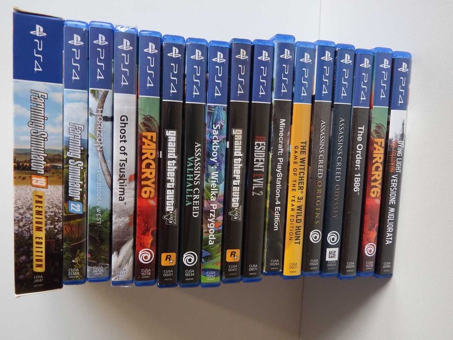 GRY PS4 najlepsze tytuły FARMA Horizon Infamous GTA inne gry ps4 ps5