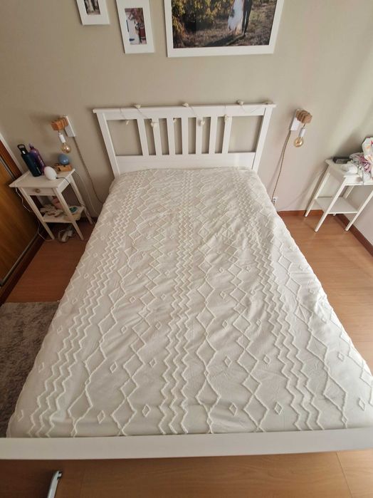 Cama HEMNES 140×200 + gavetas de arrumação